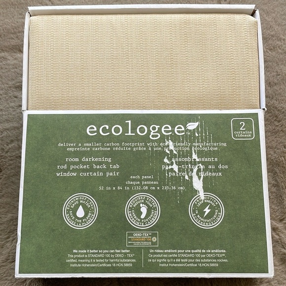 Silk Home Ecologee Total Blackout Curtain 2-Panel - Picture 1 of 5